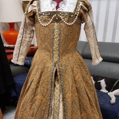 ABITO COSTUME STORICO FEMMINILE 1500